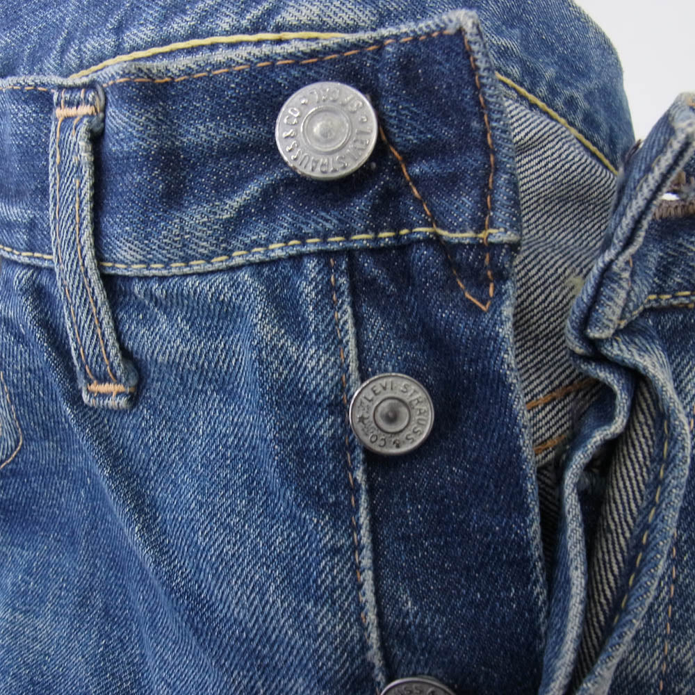 Levi's リーバイス ヴィンテージ オリジナル 60s 501XX ボタン裏刻印J 足長R センターループ デニム パンツ インディゴブルー系 W34inch程度【中古】