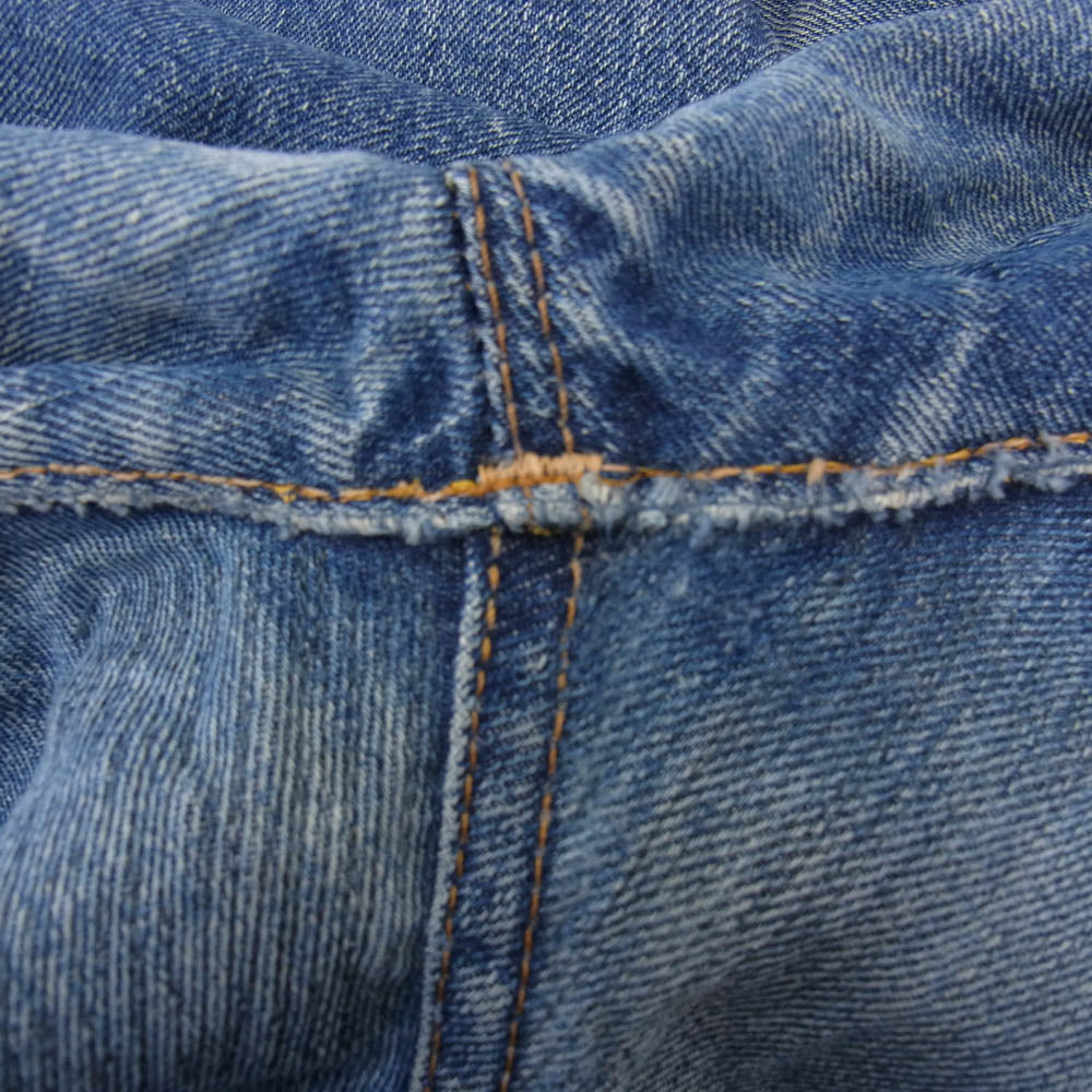 Levi's リーバイス ヴィンテージ オリジナル 60s 501XX ボタン裏刻印J 足長R センターループ デニム パンツ インディゴブルー系 W34inch程度【中古】
