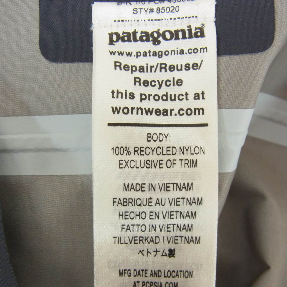patagonia パタゴニア STY85020SP23 M’s Slate Sky Jkt スレートスカイ ジャケット マウンテン パーカー グレー系 S【中古】