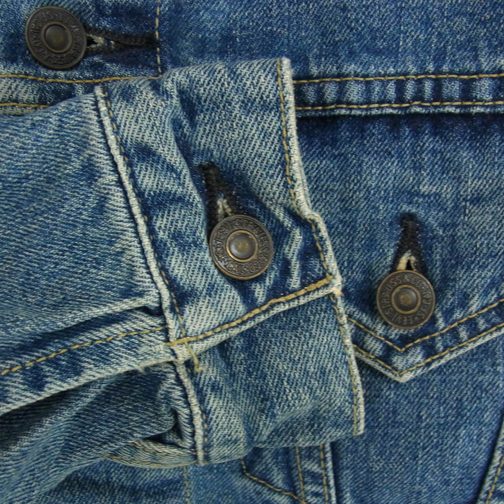 Levi's リーバイス 香港製 BIGE 71557-02 3rd 復刻 デニム ジャケット インディゴブルー系 38【中古】