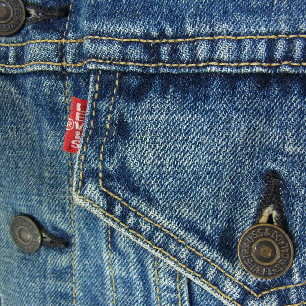 Levi's リーバイス 香港製 BIGE 71557-02 3rd 復刻 デニム ジャケット インディゴブルー系 38【中古】