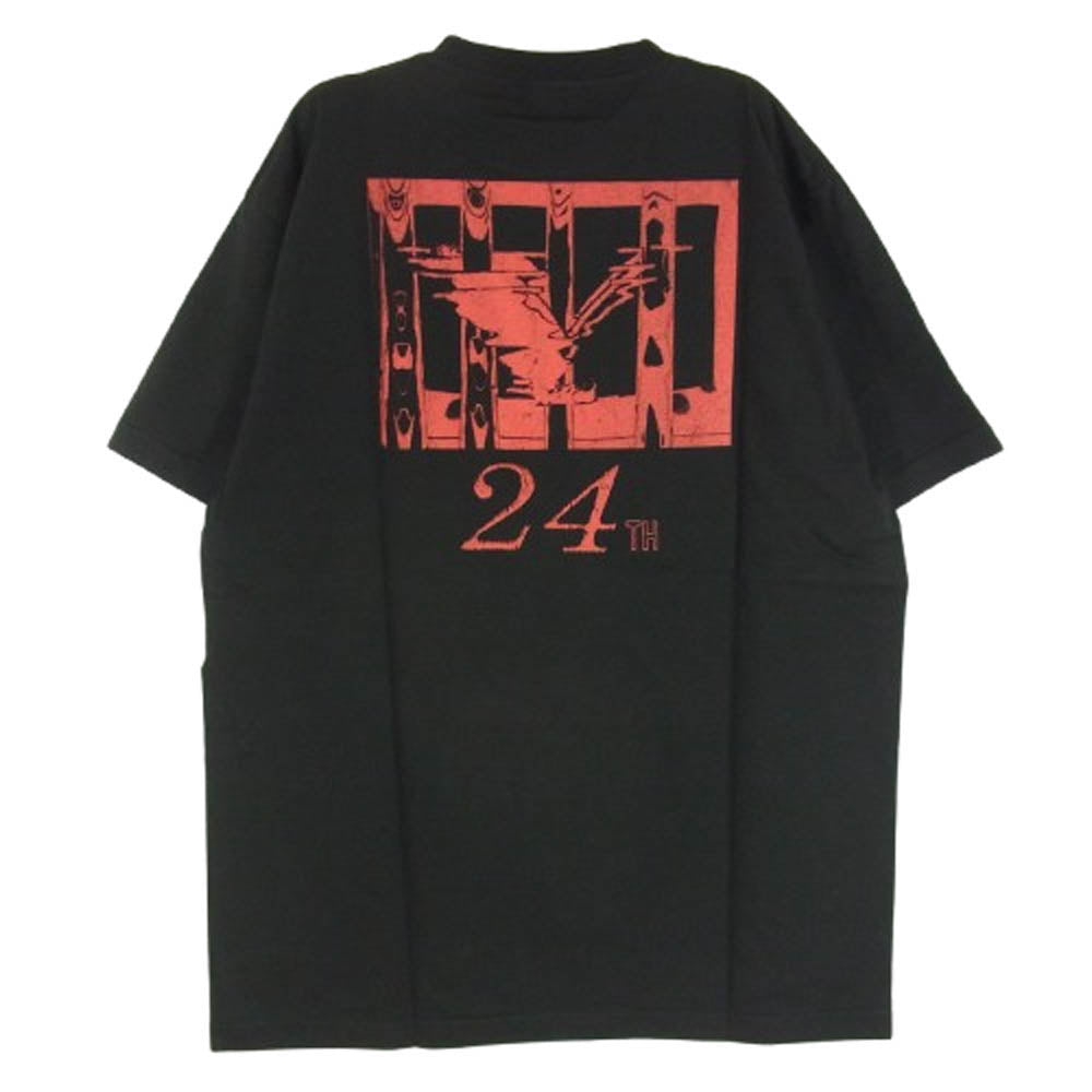 バイオレント グラインド フロント プリント ロゴ 半袖 Tシャツ ブラック系 L【極上美品】【中古】