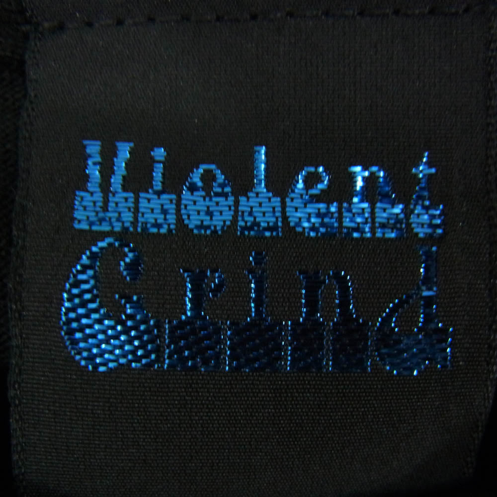 バイオレント グラインド フロント プリント ロゴ 半袖 Tシャツ ブラック系 L【極上美品】【中古】