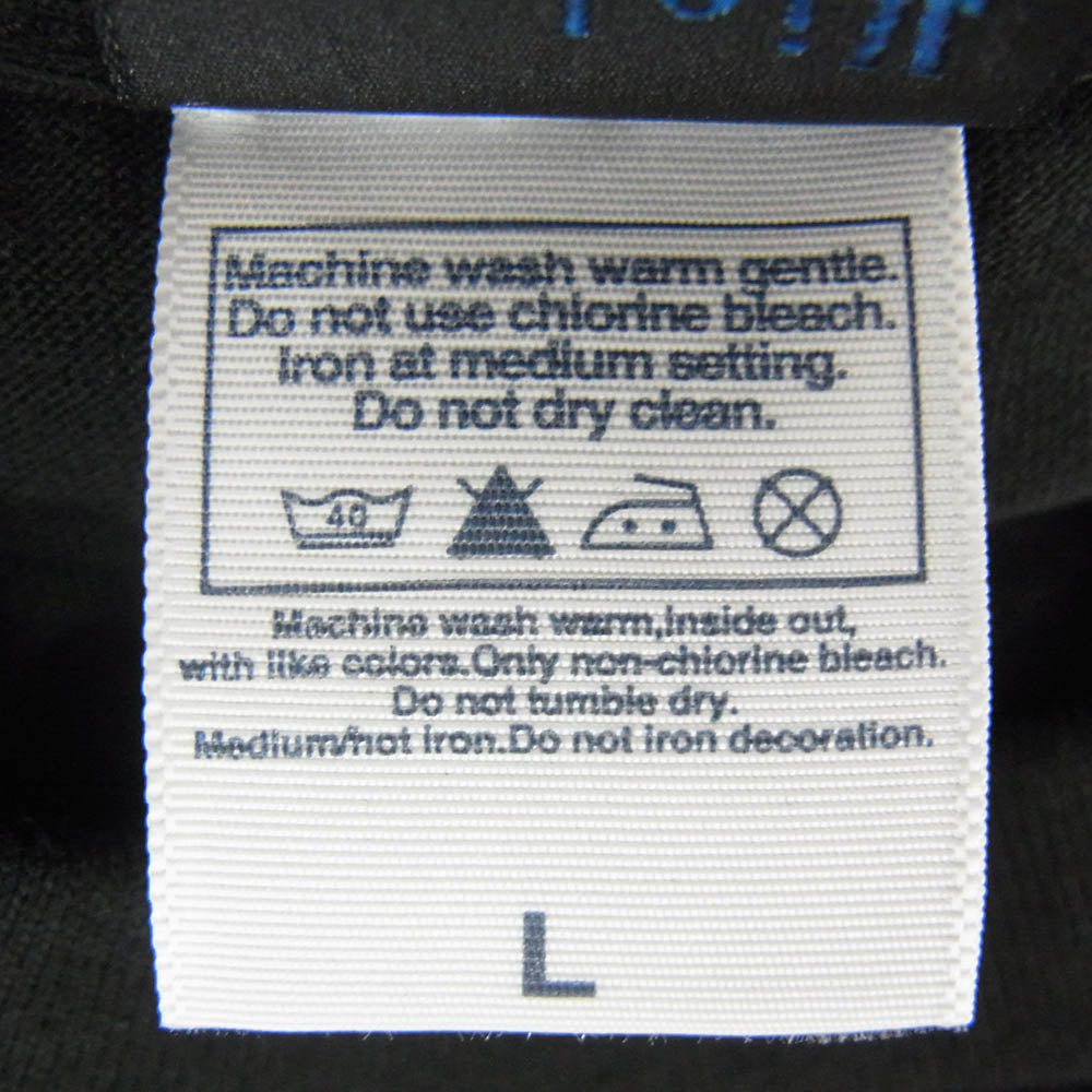 バイオレント グラインド フロント プリント ロゴ 半袖 Tシャツ ブラック系 L【極上美品】【中古】