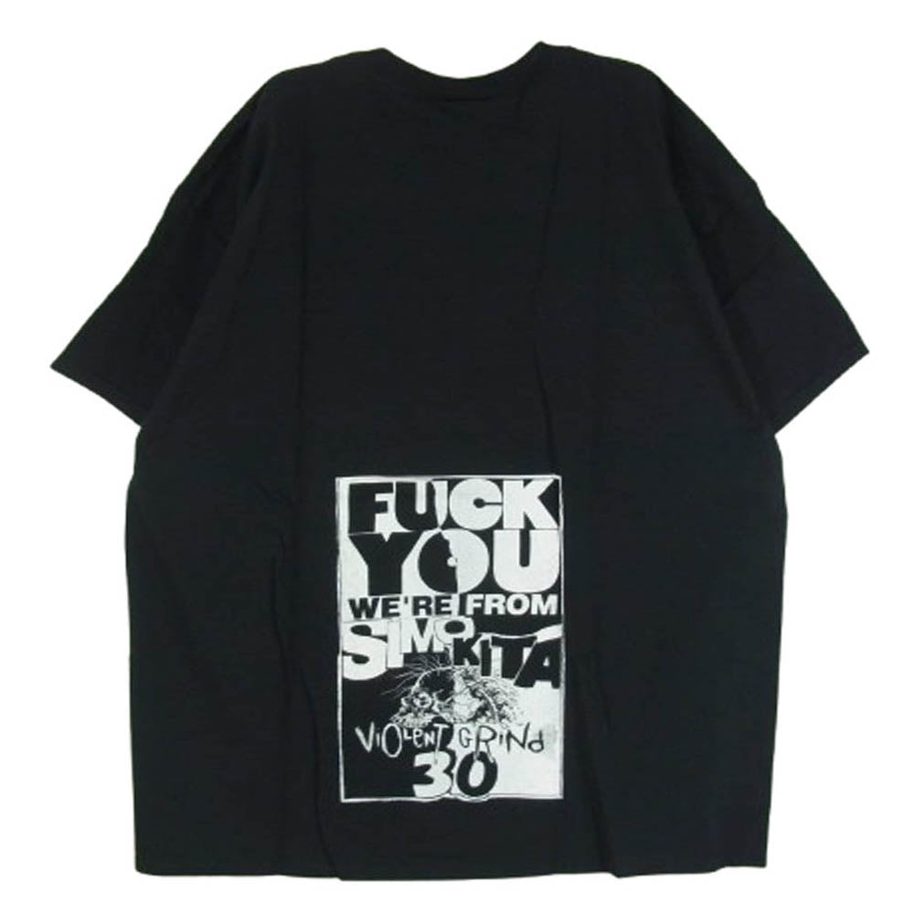 バイオレント グラインド バック プリント ロゴ 半袖 Tシャツ ブラック系 XL【極上美品】【中古】