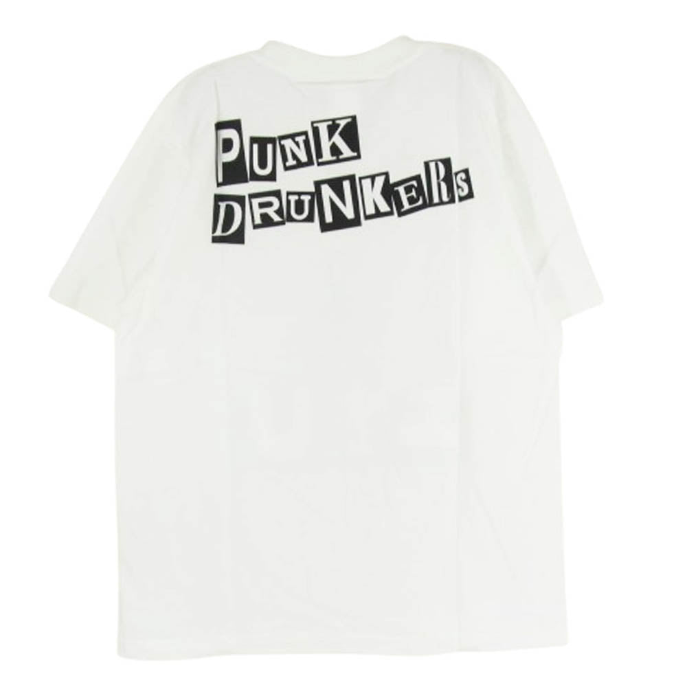 パンク ドランカーズ PDS-10052 フロント プリント ロゴ 半袖 Tシャツ ホワイト系 M【極上美品】【中古】