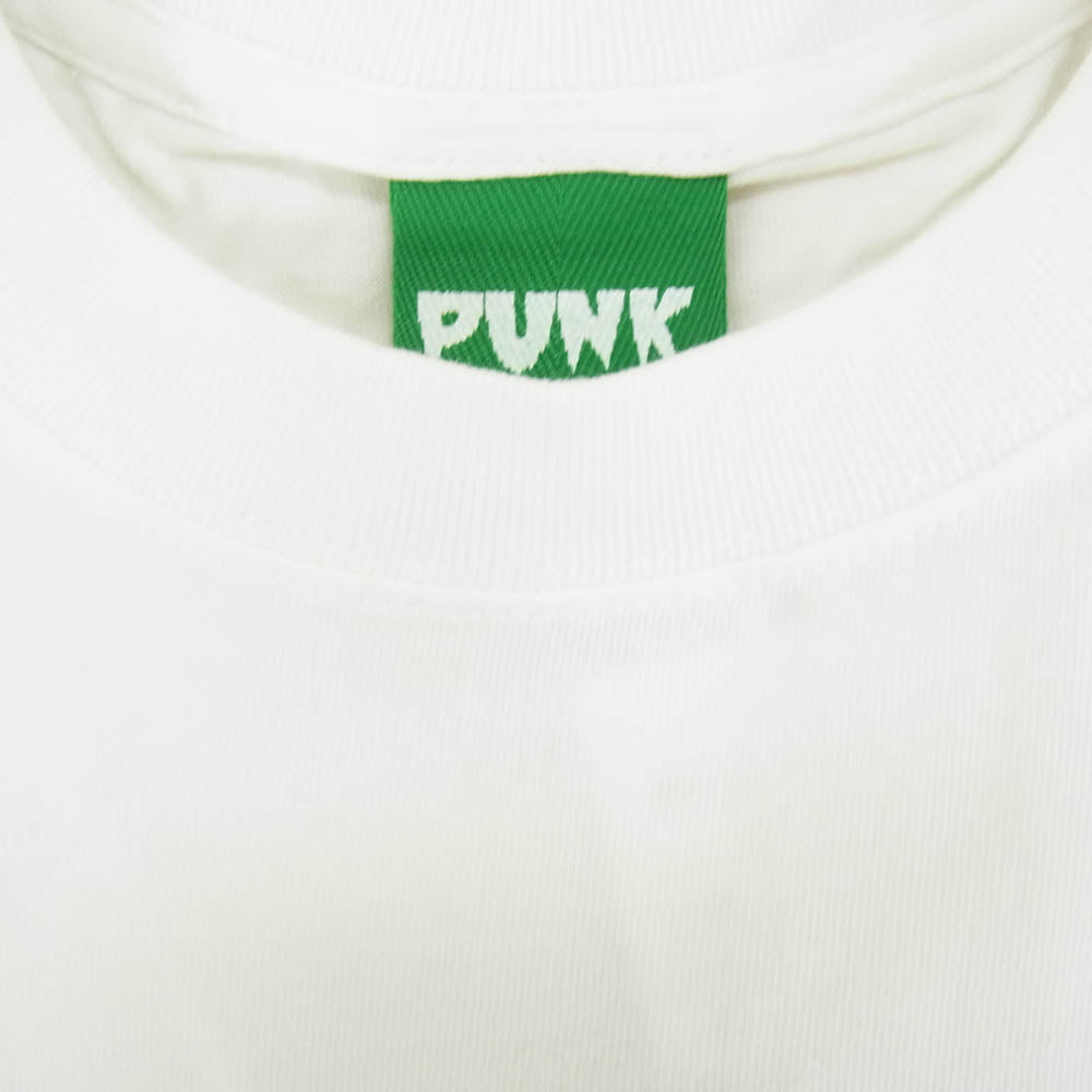 パンク ドランカーズ PDS-10052 フロント プリント ロゴ 半袖 Tシャツ ホワイト系 M【極上美品】【中古】