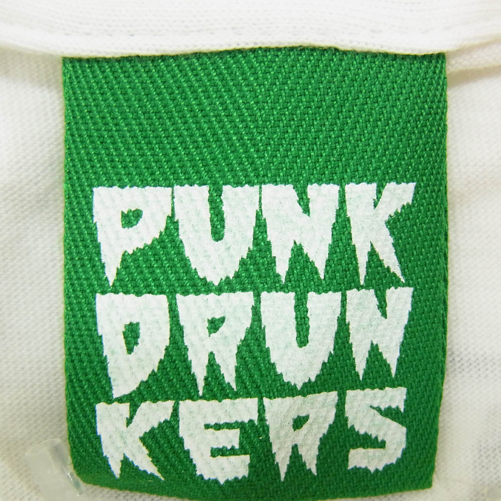 パンク ドランカーズ PDS-10052 フロント プリント ロゴ 半袖 Tシャツ ホワイト系 M【極上美品】【中古】