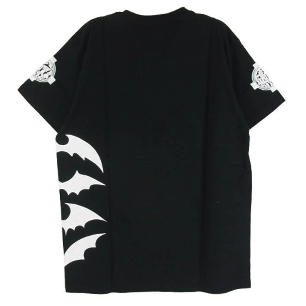 HEX ANTISTYLE ヘックスアンチスタイル フロント プリント ロゴ 半袖 Tシャツ ブラック系 L【極上美品】【中古】