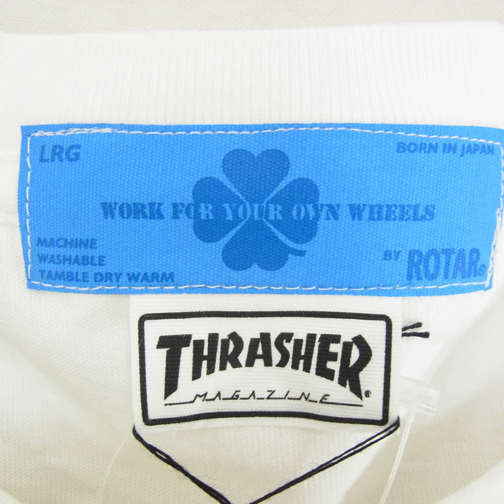 パンク ドランカーズ フロント プリント ロゴ 666 半袖 Tシャツ ホワイト系 L【極上美品】【中古】