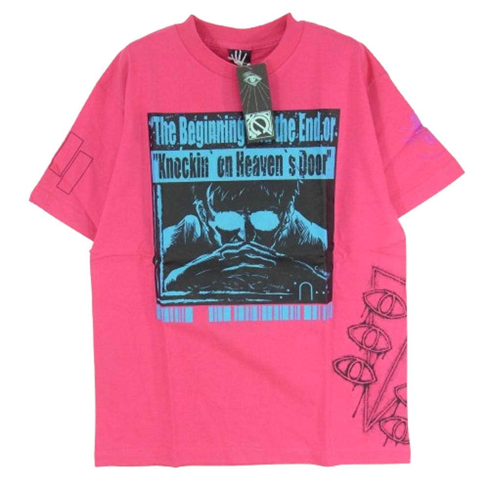 HEX ANTISTYLE ヘックスアンチスタイル フロント プリント ロゴ 半袖 Tシャツ ピンク系 M【極上美品】【中古】