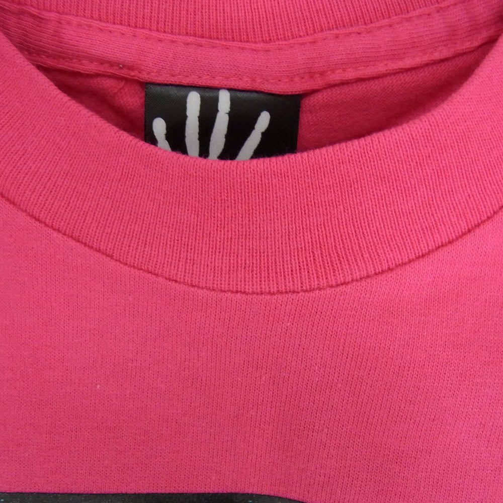 HEX ANTISTYLE ヘックスアンチスタイル フロント プリント ロゴ 半袖 Tシャツ ピンク系 M【極上美品】【中古】
