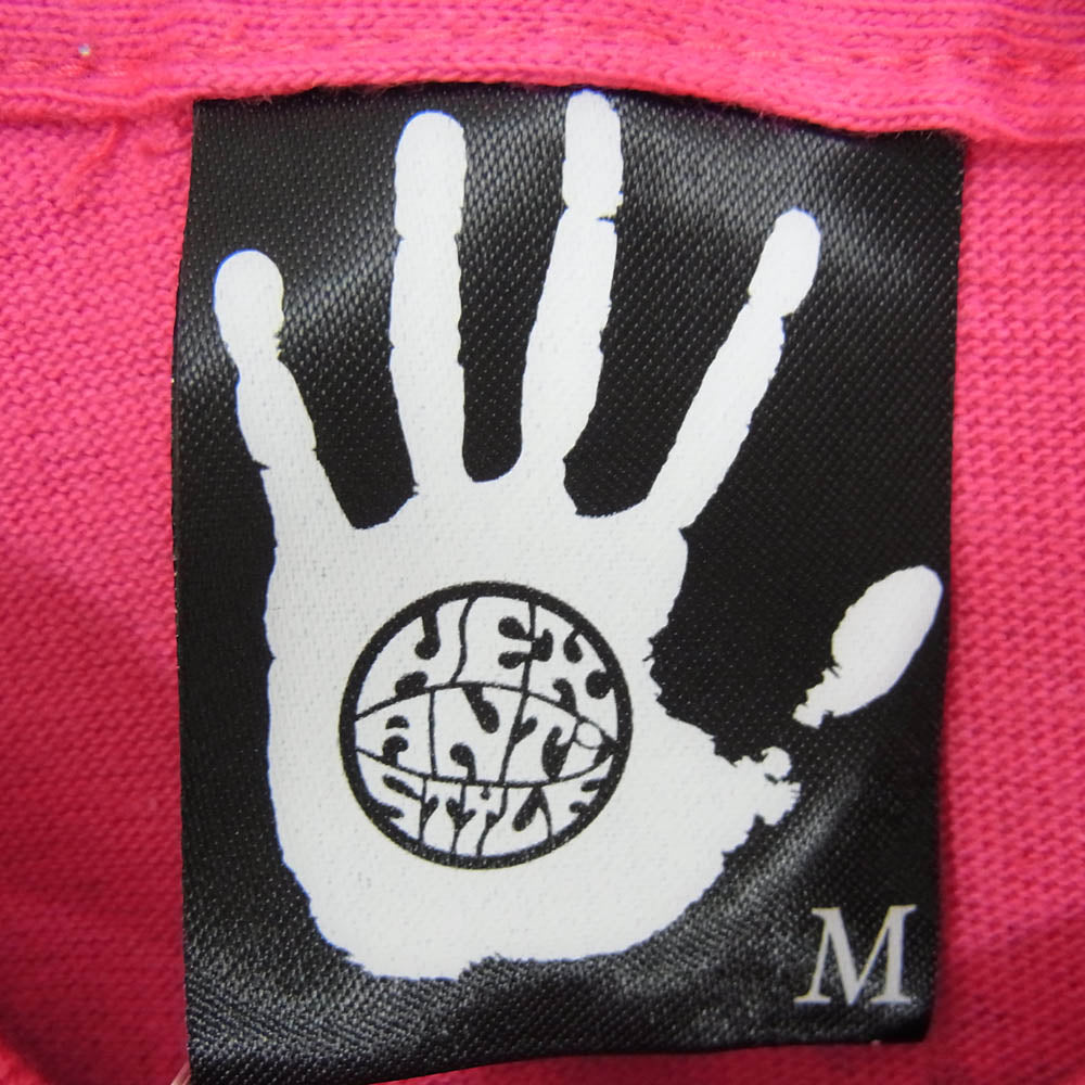 HEX ANTISTYLE ヘックスアンチスタイル フロント プリント ロゴ 半袖 Tシャツ ピンク系 M【極上美品】【中古】