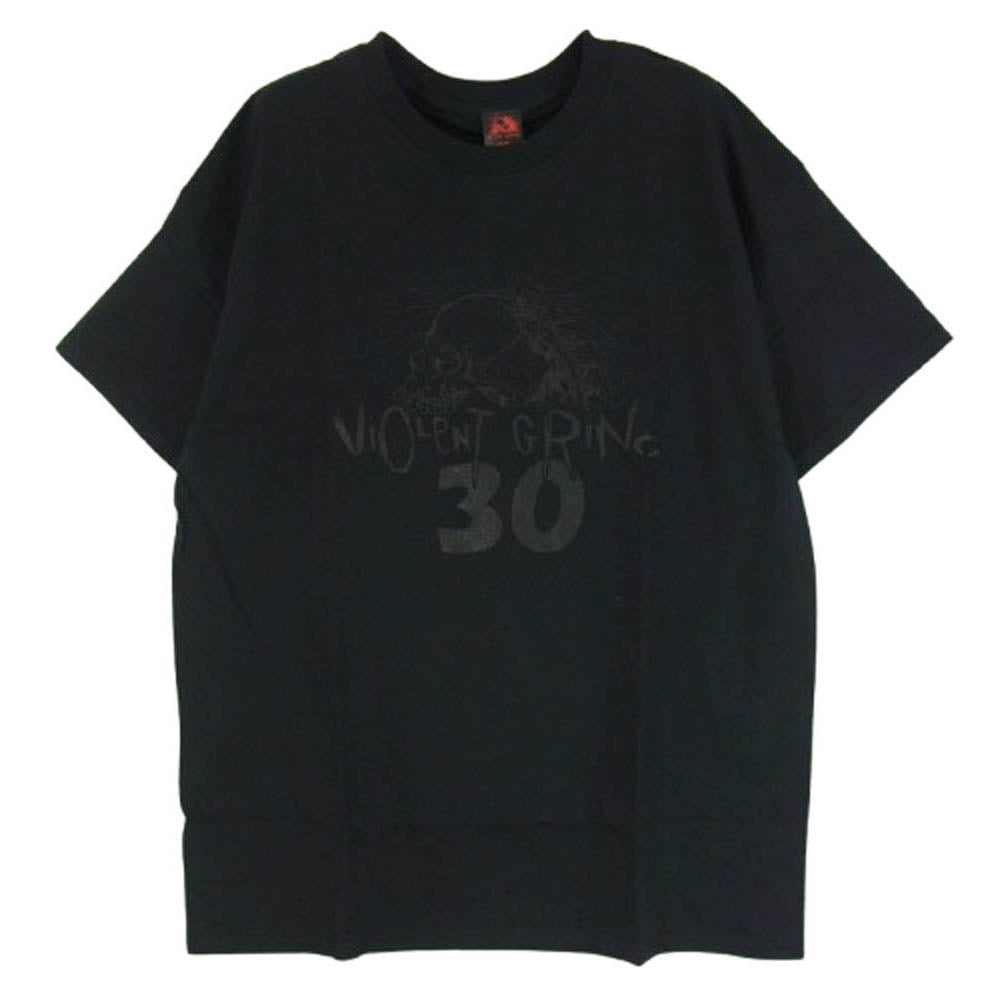バイオレント グラインド フロント プリント ロゴ 半袖 Tシャツ ブラック系 L【極上美品】【中古】