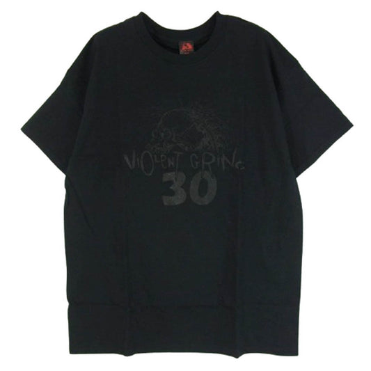 バイオレント グラインド フロント プリント ロゴ 半袖 Tシャツ ブラック系 L【極上美品】【中古】