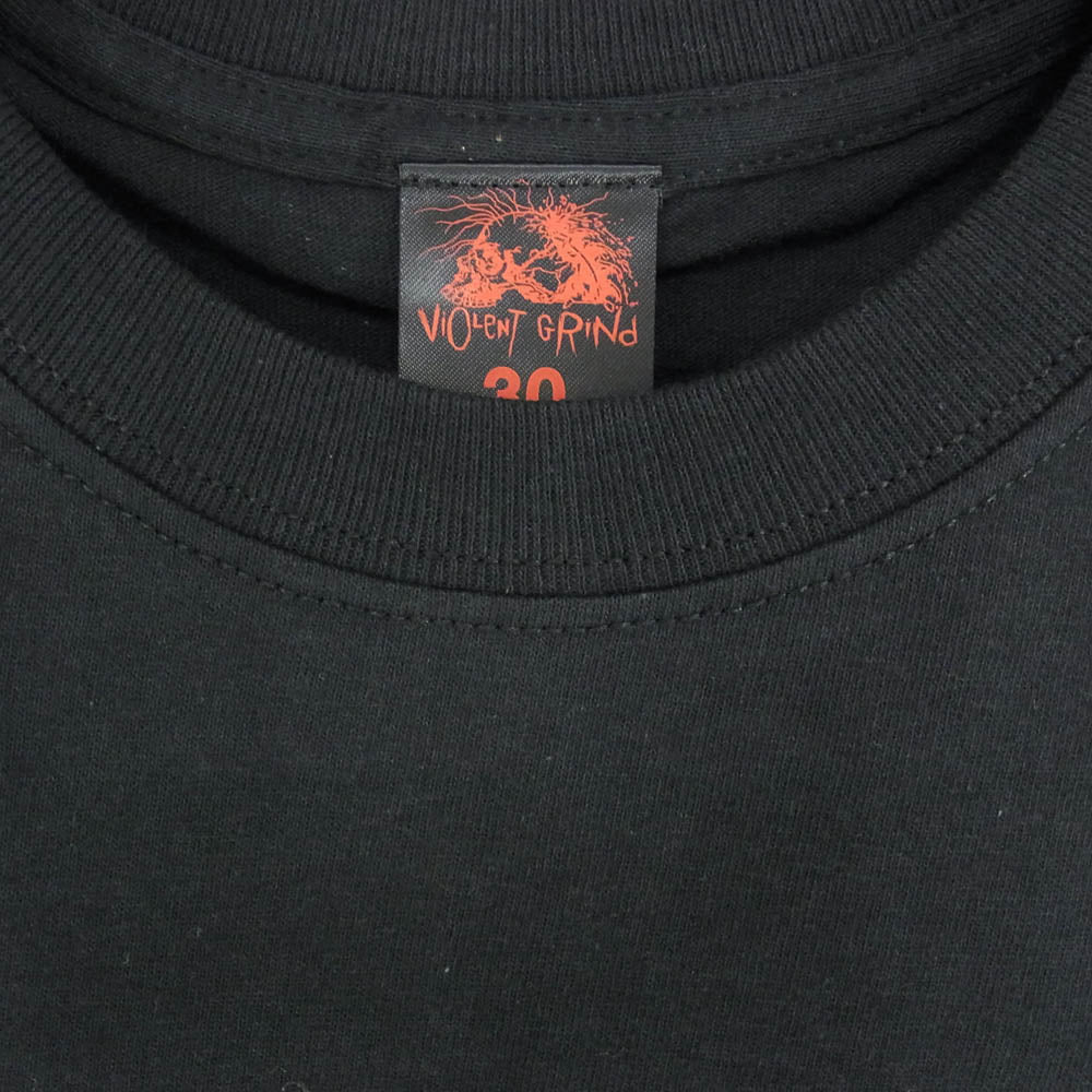 バイオレント グラインド フロント プリント ロゴ 半袖 Tシャツ ブラック系 L【極上美品】【中古】