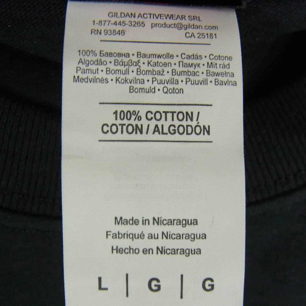 バイオレント グラインド フロント プリント ロゴ 半袖 Tシャツ ブラック系 L【極上美品】【中古】