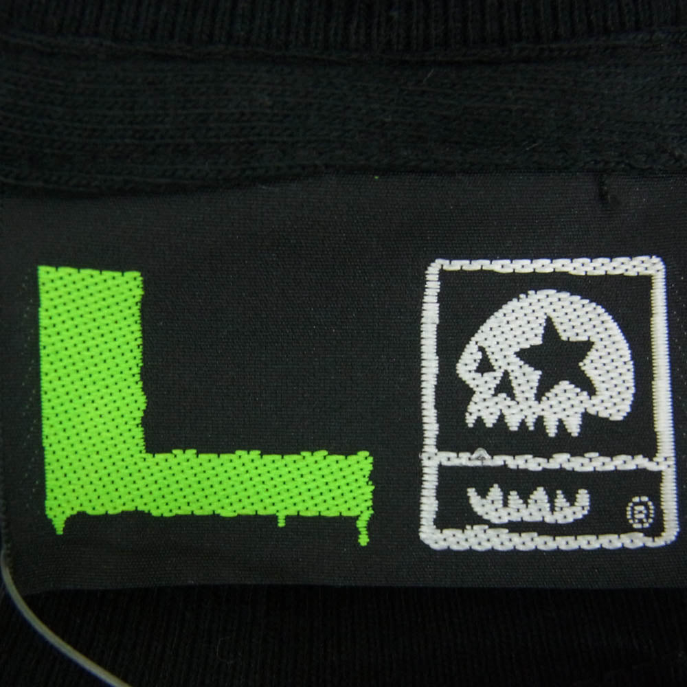 マジカル モッシュミ スフィッツ M712 THE MxMxM DRONE TEE フロント プリント ロゴ 半袖 Tシャツ ブラック系 L【極上美品】【中古】