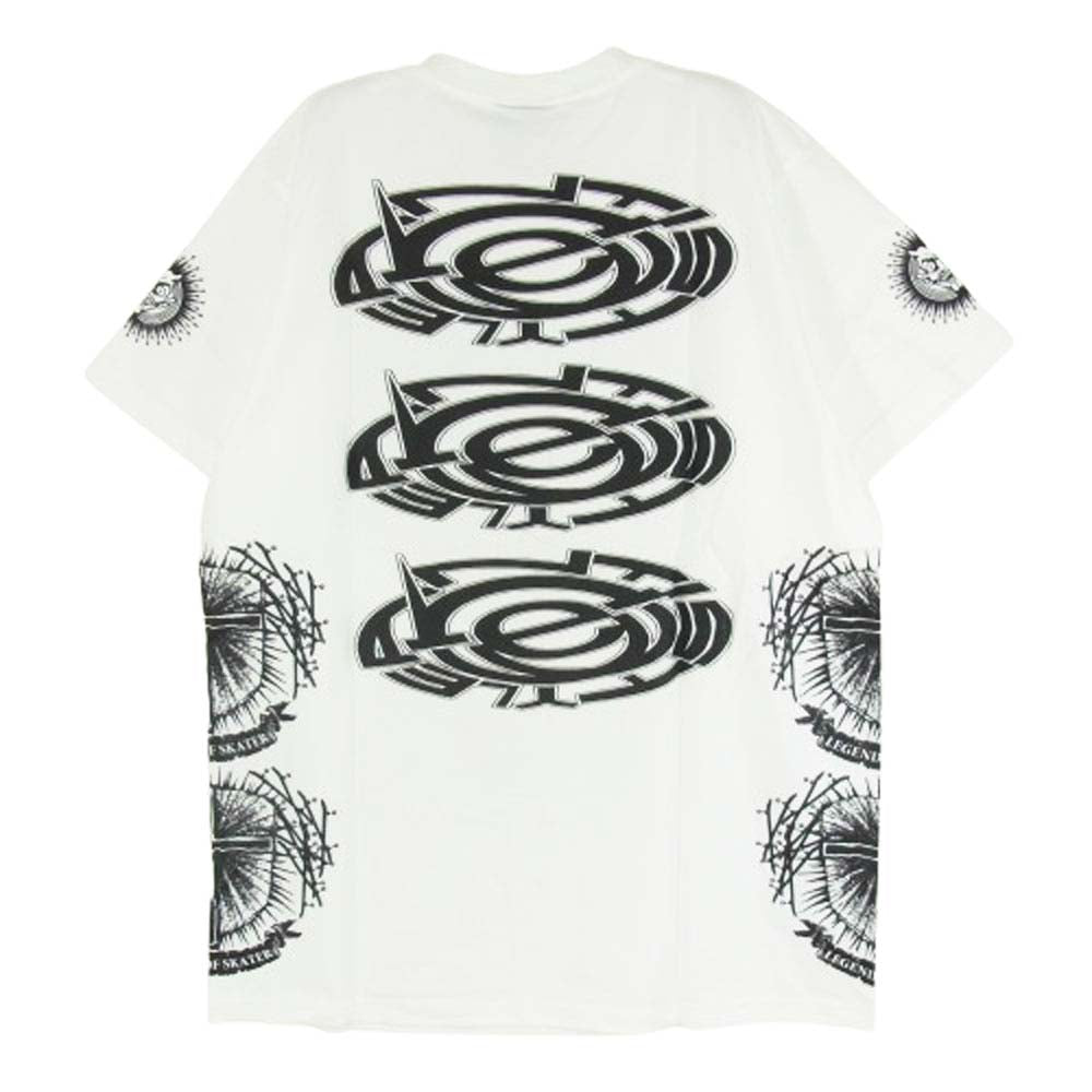 HEX ANTISTYLE ヘックスアンチスタイル フロント プリント ロゴ 半袖 Tシャツ ホワイト系 L【極上美品】【中古】