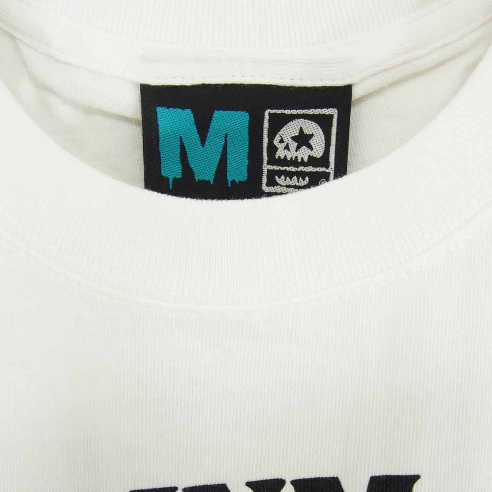 マジカル モッシュミ スフィッツ M627 MxMxM FLAG TEE フロント プリント ロゴ 半袖 Tシャツ ホワイト系 M【極上美品】【中古】