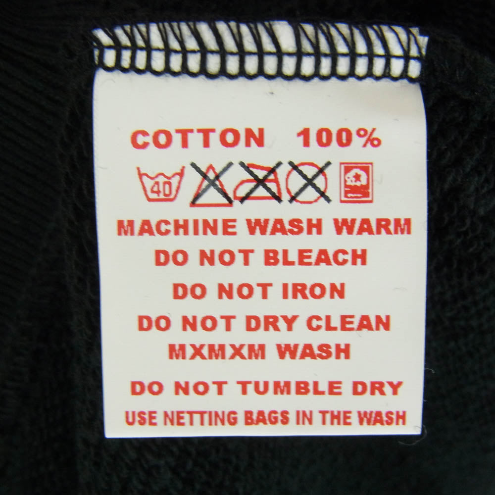 M682 MAGICAL MO ZIP ロゴ プリント ジップ フーディ パーカー ブラック系 L【極上美品】【中古】