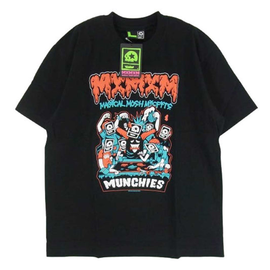 マジカル モッシュミ スフィッツ M536 焼肉バー TEE フロント プリント ロゴ 半袖 Tシャツ ブラック系 L【極上美品】【中古】