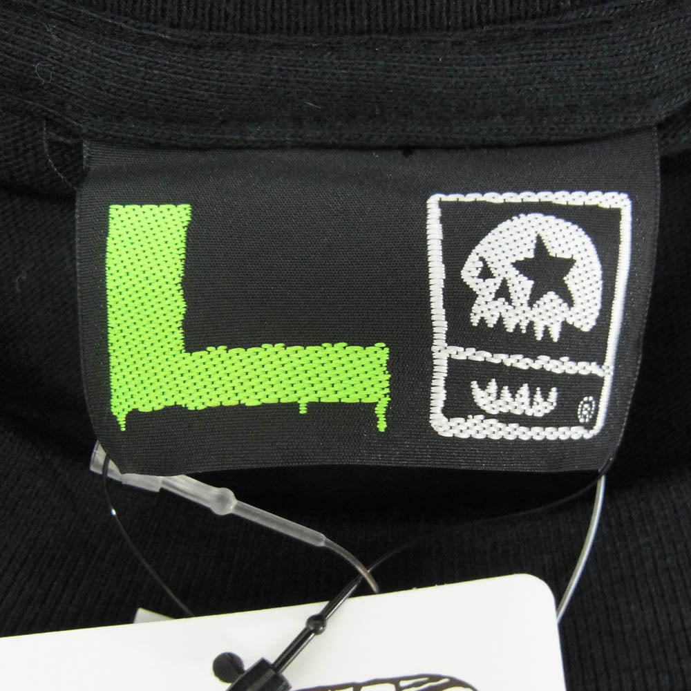 マジカル モッシュミ スフィッツ M536 焼肉バー TEE フロント プリント ロゴ 半袖 Tシャツ ブラック系 L【極上美品】【中古】