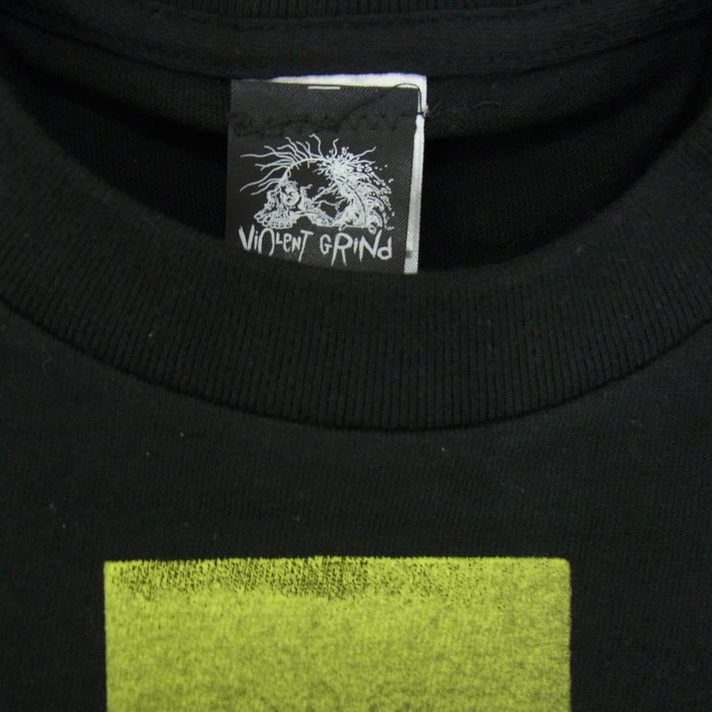 バイオレント グラインド フロント プリント ロゴ 半袖 Tシャツ ブラック系 M【極上美品】【中古】