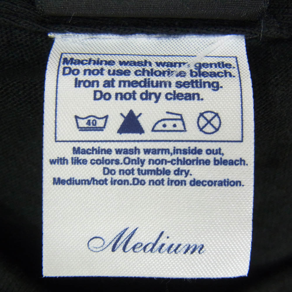 バイオレント グラインド フロント プリント ロゴ 半袖 Tシャツ ブラック系 M【極上美品】【中古】