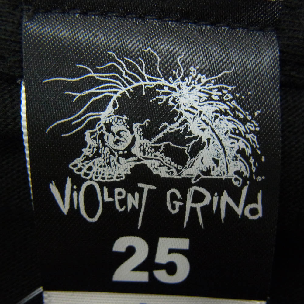 バイオレント グラインド フロント プリント ロゴ 半袖 Tシャツ ブラック系 L【極上美品】【中古】