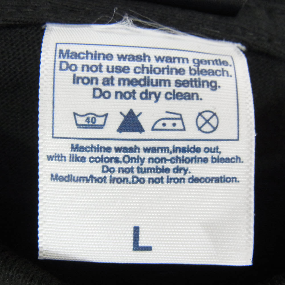 バイオレント グラインド フロント プリント ロゴ 半袖 Tシャツ ブラック系 L【極上美品】【中古】