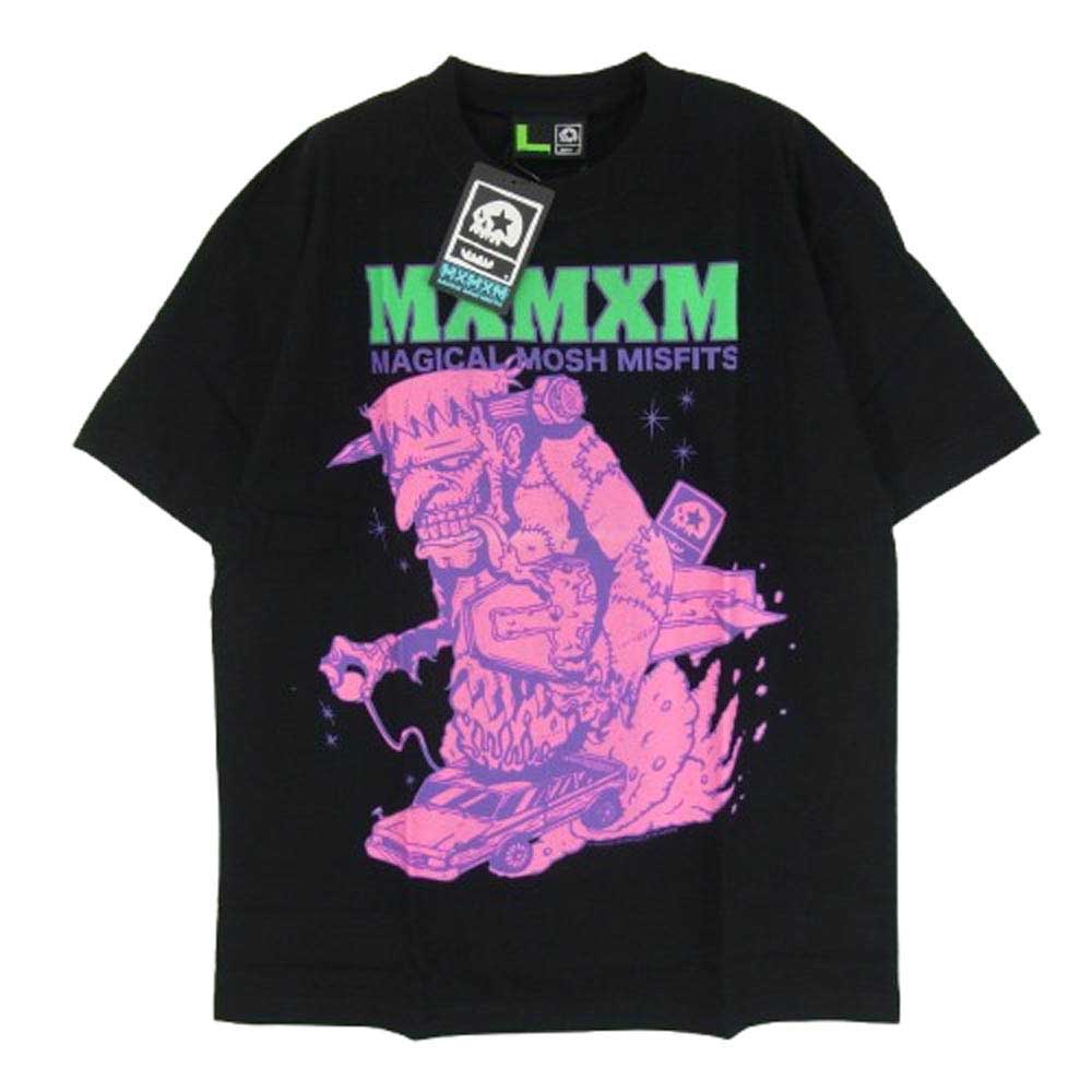 マジカル モッシュミ スフィッツ M777 MxFxCxS TEE フロント プリント ロゴ 半袖 Tシャツ ブラック系 L【極上美品】【中古】
