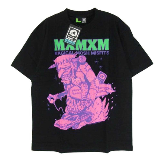 マジカル モッシュミ スフィッツ M777 MxFxCxS TEE フロント プリント ロゴ 半袖 Tシャツ ブラック系 L【極上美品】【中古】