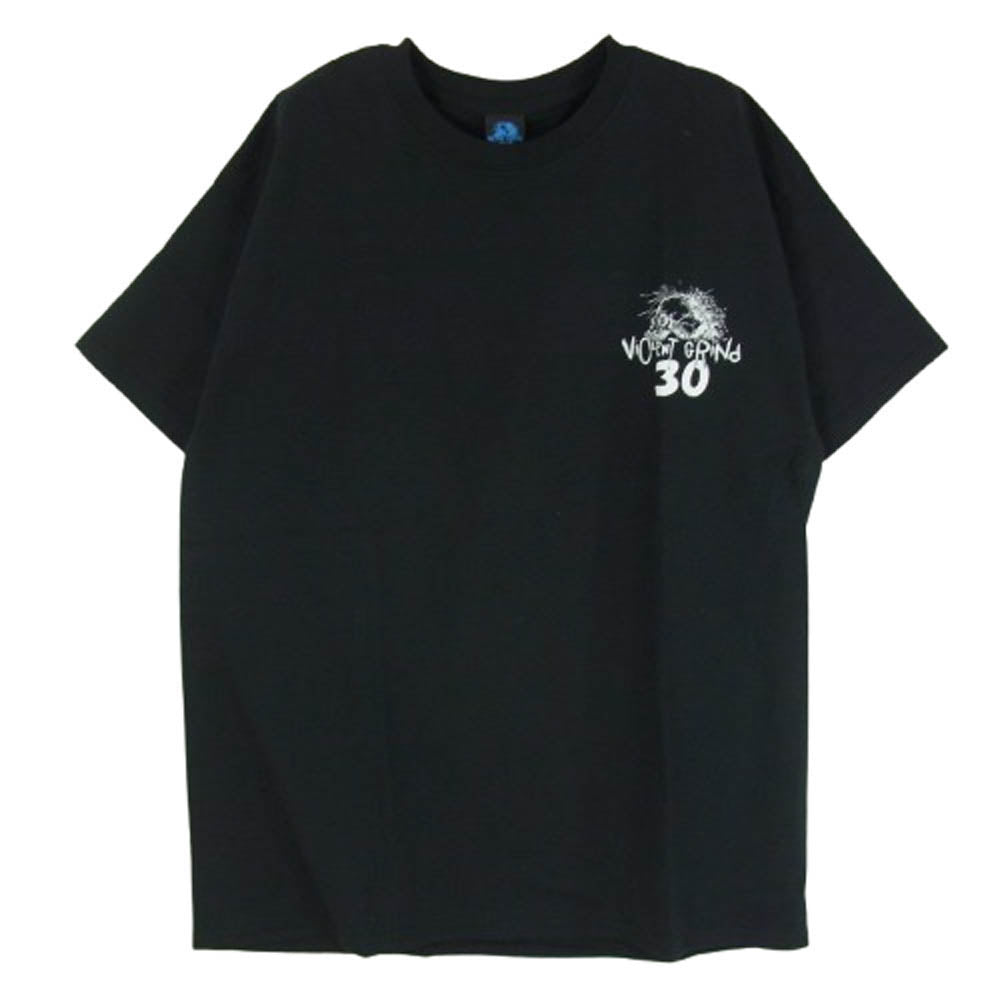 バイオレント グラインド バック プリント ロゴ 半袖 Tシャツ ブラック系 L【極上美品】【中古】
