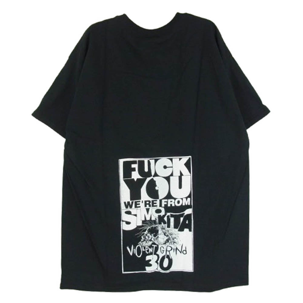 バイオレント グラインド バック プリント ロゴ 半袖 Tシャツ ブラック系 L【極上美品】【中古】