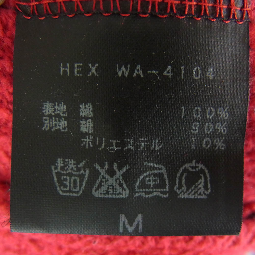 HEX ANTISTYLE ヘックスアンチスタイル クラッシュ加工 ジップ フード パーカー ブラック系 M【中古】