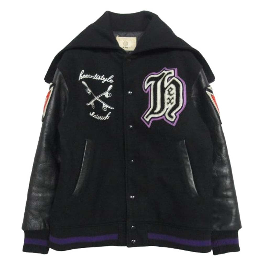 HEX ANTISTYLE ヘックスアンチスタイル セーラー レザー スタジャン ブラック系【中古】