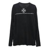 CHROME HEARTS クロムハーツ（原本無） 国内正規品 CH PLUS L/S バックCHプラス スクロールラベルプリント ロングスリーブ 長袖 Tシャツ カットソー ブラック系 M【中古】