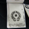 CHROME HEARTS クロムハーツ（原本無） 国内正規品 BS FLARE BUTTON THERMAL HENLY BSフレアボタン レザーCHクロスパッチ LS ヘンリーネック サーマル カットソー ブラック系 M【中古】