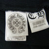CHROME HEARTS クロムハーツ（原本無） 国内正規品 BS FLARE BUTTON THERMAL HENLY BSフレアボタン レザーCHクロスパッチ LS ヘンリーネック サーマル カットソー ブラック系 M【中古】