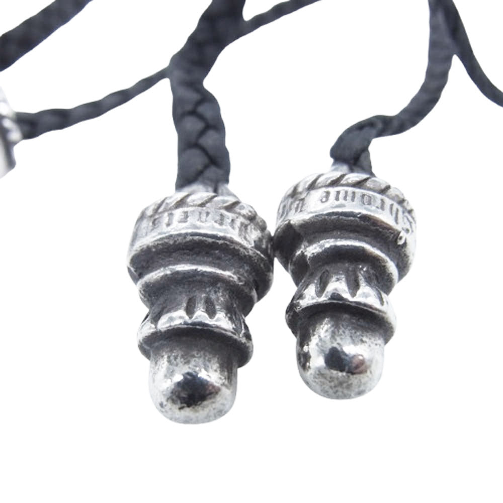 CHROME HEARTS クロムハーツ（原本無） CH CROSS SML スモール CHクロス ボロチップ クリンプト レザーブレード ブラック系 シルバー系【中古】