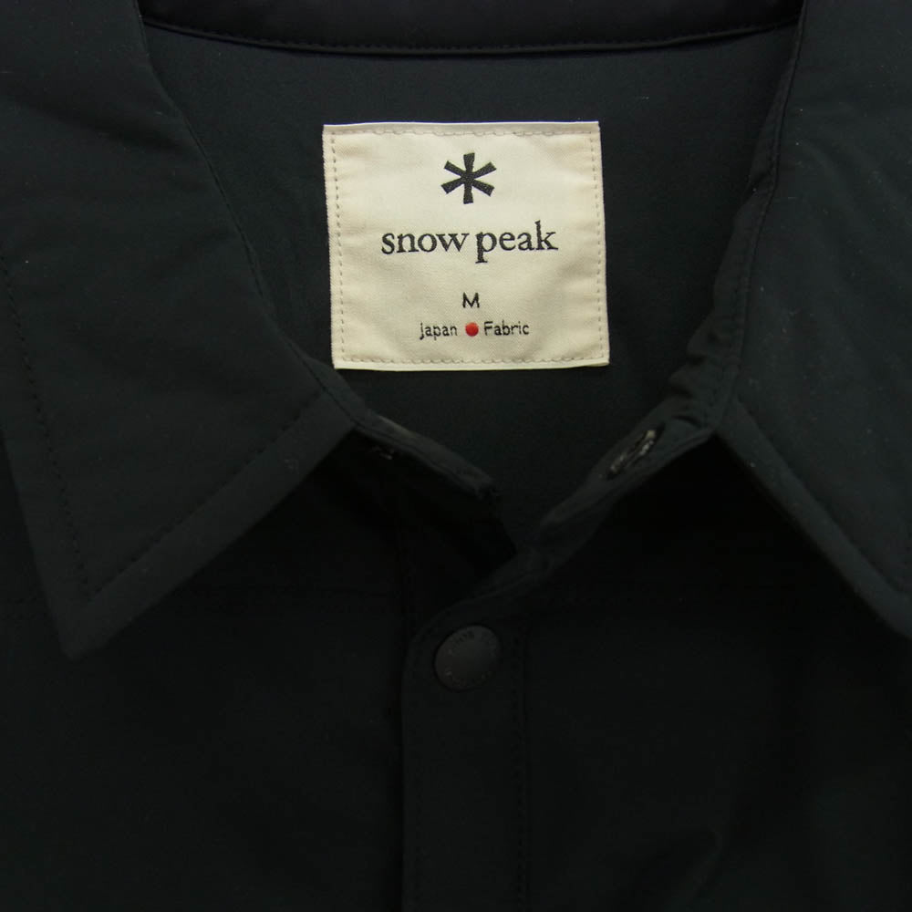 snowpeak スノーピーク SW-23AU003 FLEXIBLE INSULATED SHIRT フレキシブル インシュレイテッド シャツ ブラック系 M【中古】