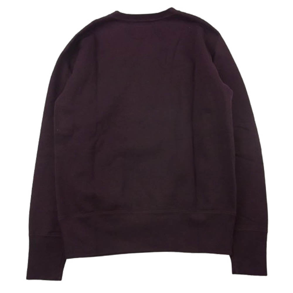 DELUXE デラックス S106P OPEN NECK オープンネック ヘンリーネックモデル スウェットシャツ ワインレッド系 M【美品】【中古】