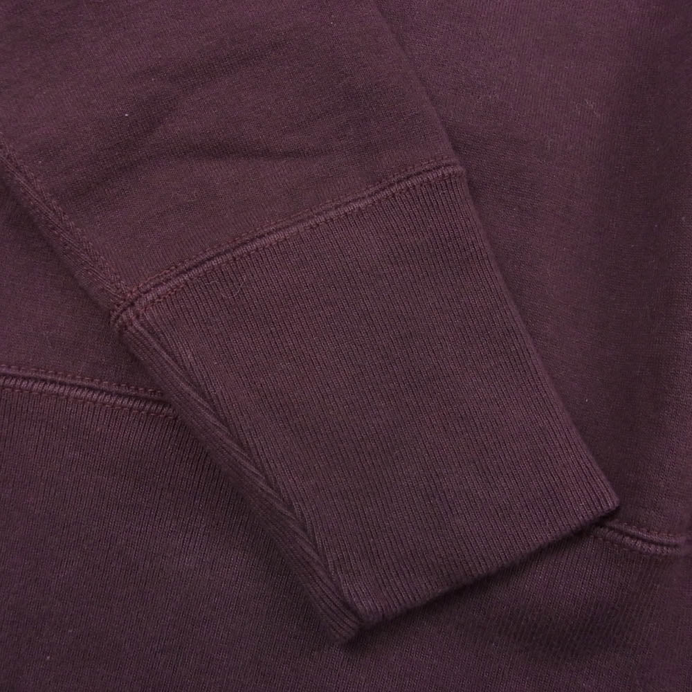 DELUXE デラックス S106P OPEN NECK オープンネック ヘンリーネックモデル スウェットシャツ ワインレッド系 M【美品】【中古】