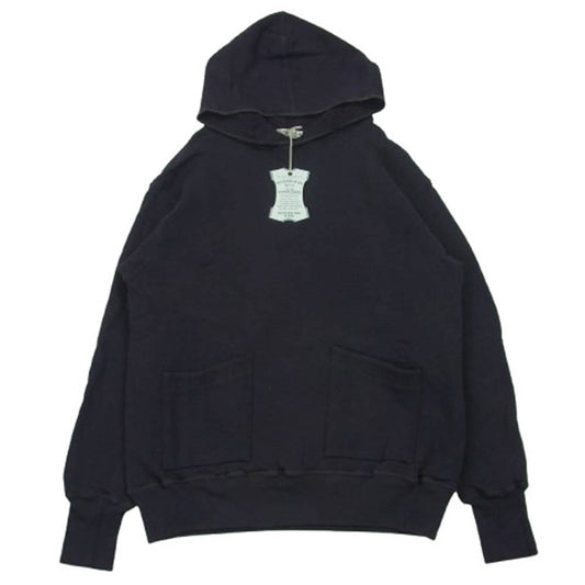 WAREHOUSE ウエアハウス 453 SEPARATE POCKET HOODIE セパレート ポケット フーディー プルオーバー ダークネイビー系 40【中古】