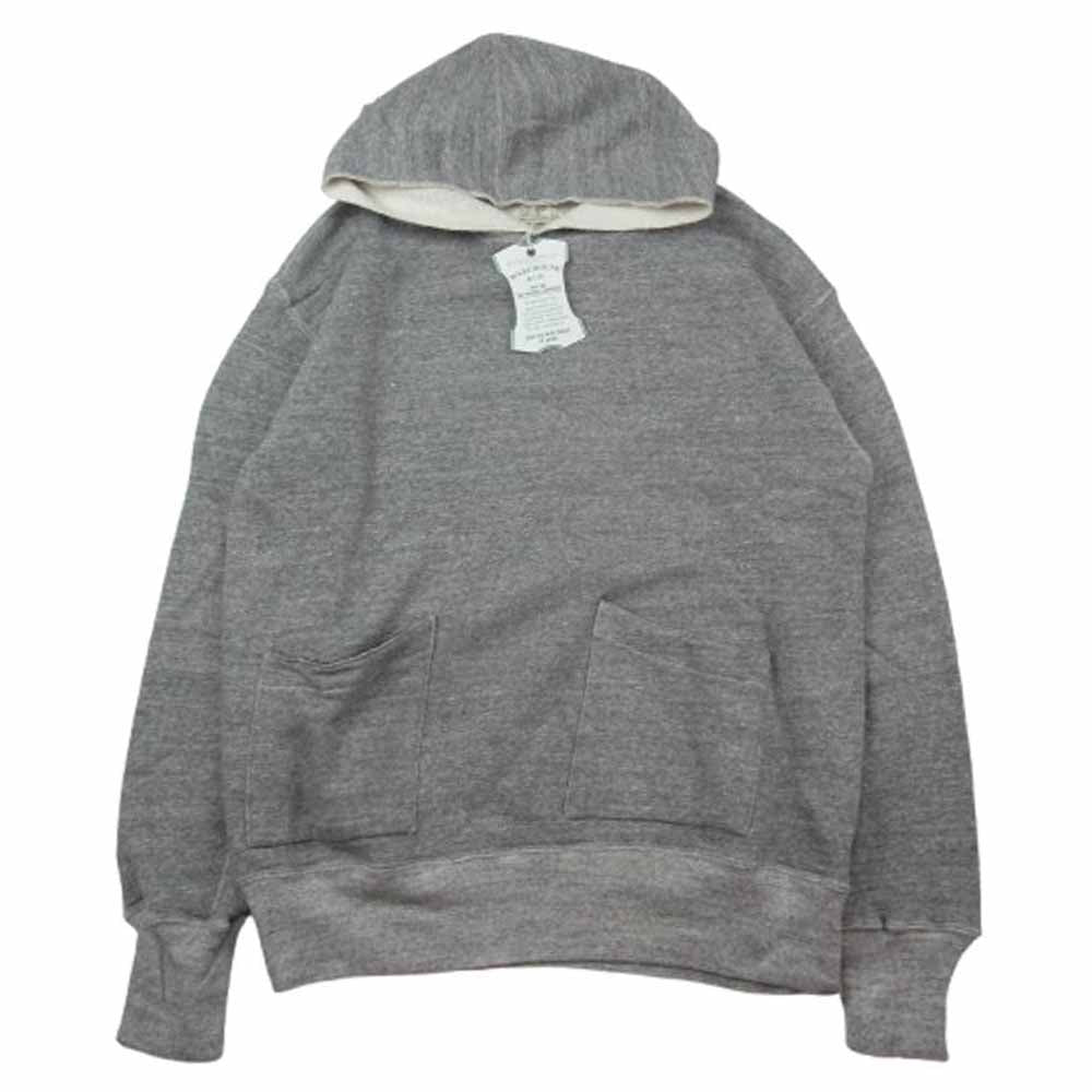 WAREHOUSE ウエアハウス 453 SEPARATE POCKET HOODIE セパレート ポケット フーディー プルオーバー グレー系 40【中古】