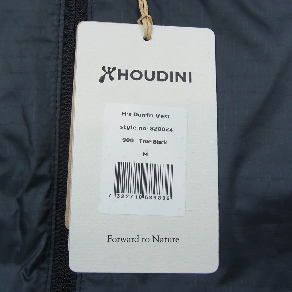 HOUDINI フーディニ 820024 Dunfri Vest ダンフリベスト インサレーションベスト ダウンフリー ベスト ダークグレー系 M【中古】