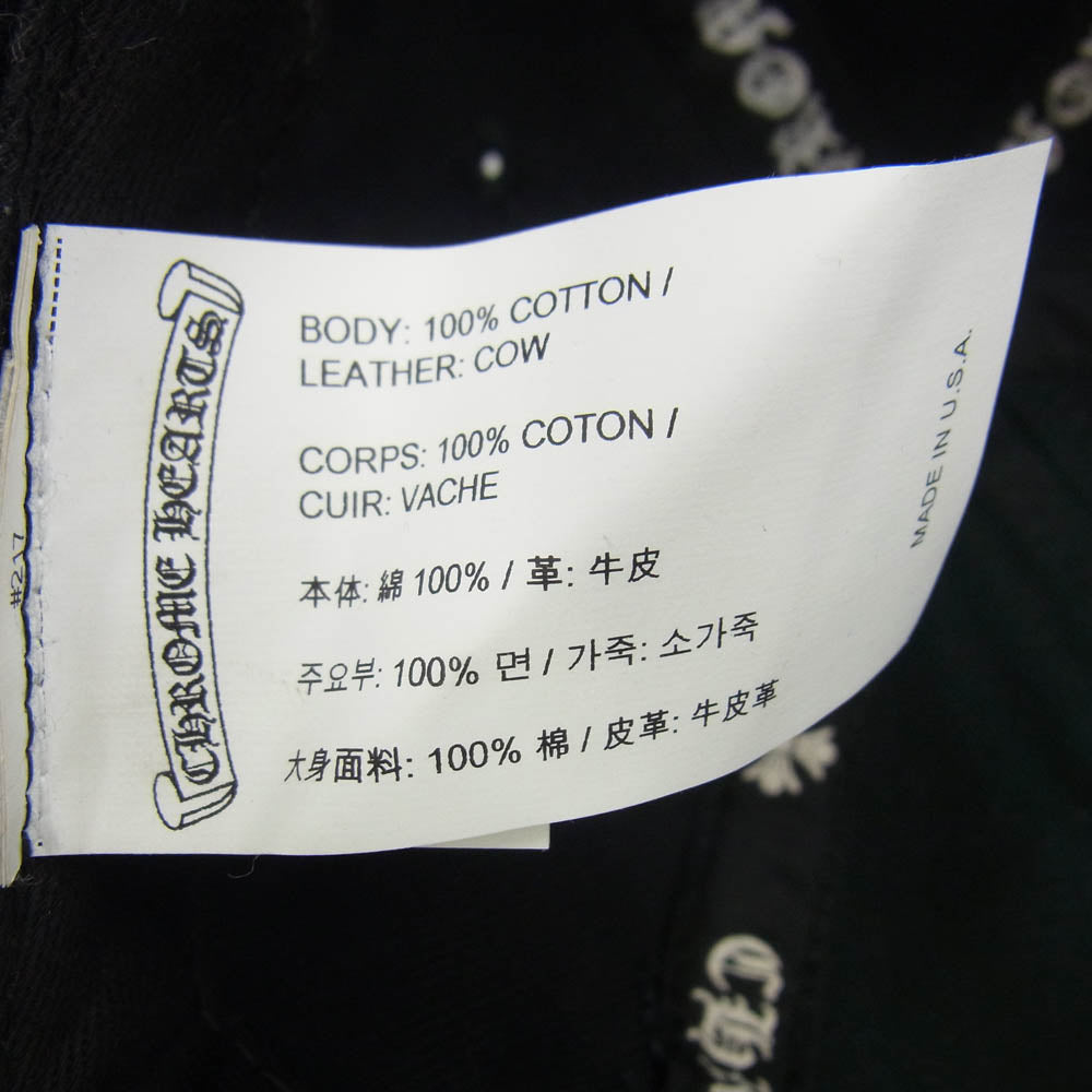 CHROME HEARTS クロムハーツ（原本無） 国内正規品 MATTY BOY Chomper Trucker Cap ガンスリンガーバックル マッティボーイ チョンパー トラッカーキャップ ブラック系【中古】