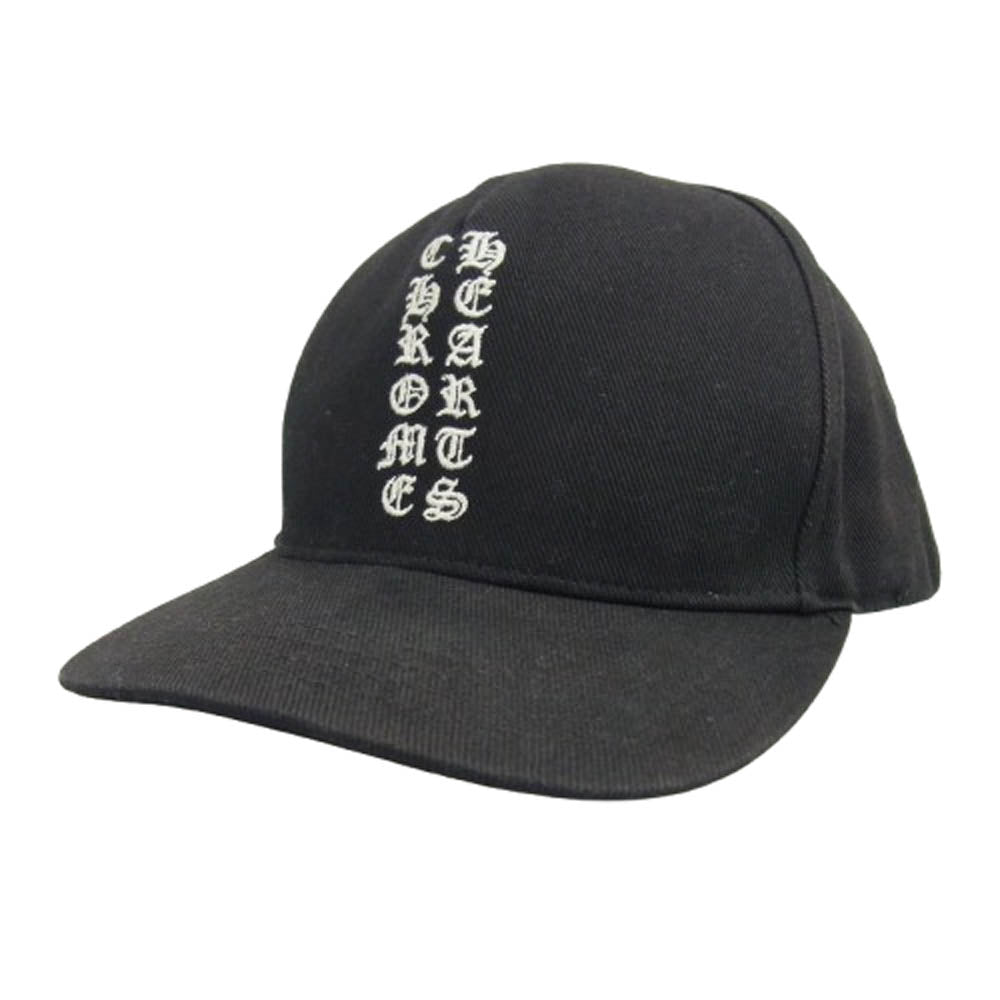 CHROME HEARTS クロムハーツ（原本無） 国内正規品 Vertical Logo Trucker Cap バーティカルロゴ刺繍 クロスボール トラッカーキャップ ブラック系【中古】