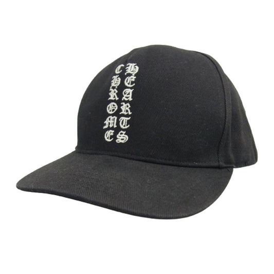 CHROME HEARTS クロムハーツ（原本無） 国内正規品 Vertical Logo Trucker Cap バーティカルロゴ刺繍 クロスボール トラッカーキャップ ブラック系【中古】
